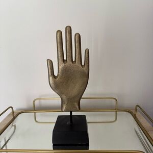 West Elm Gold Hand Sculpture for Shelf and Jewelry Stand